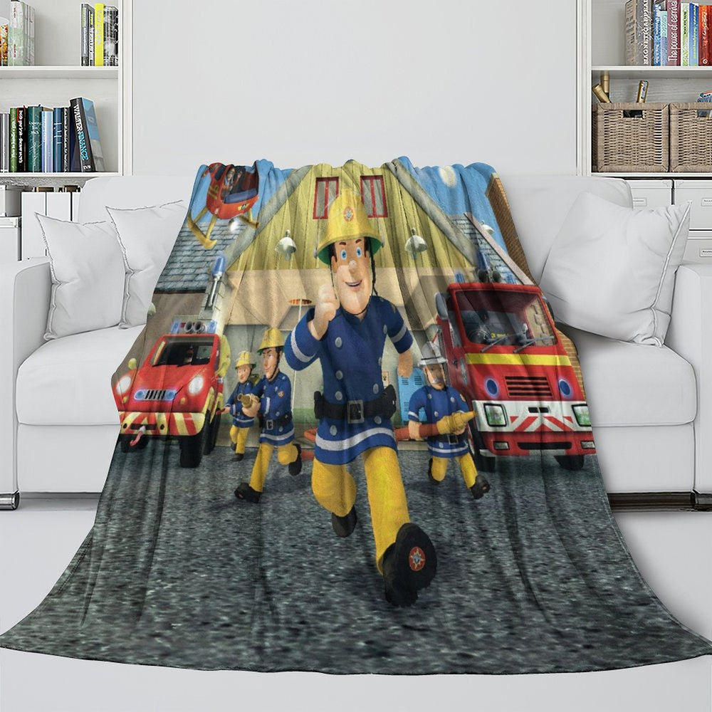 Fireman Sam Blanket Flannel Fleece Throw Room Decoration (Online Order Only)