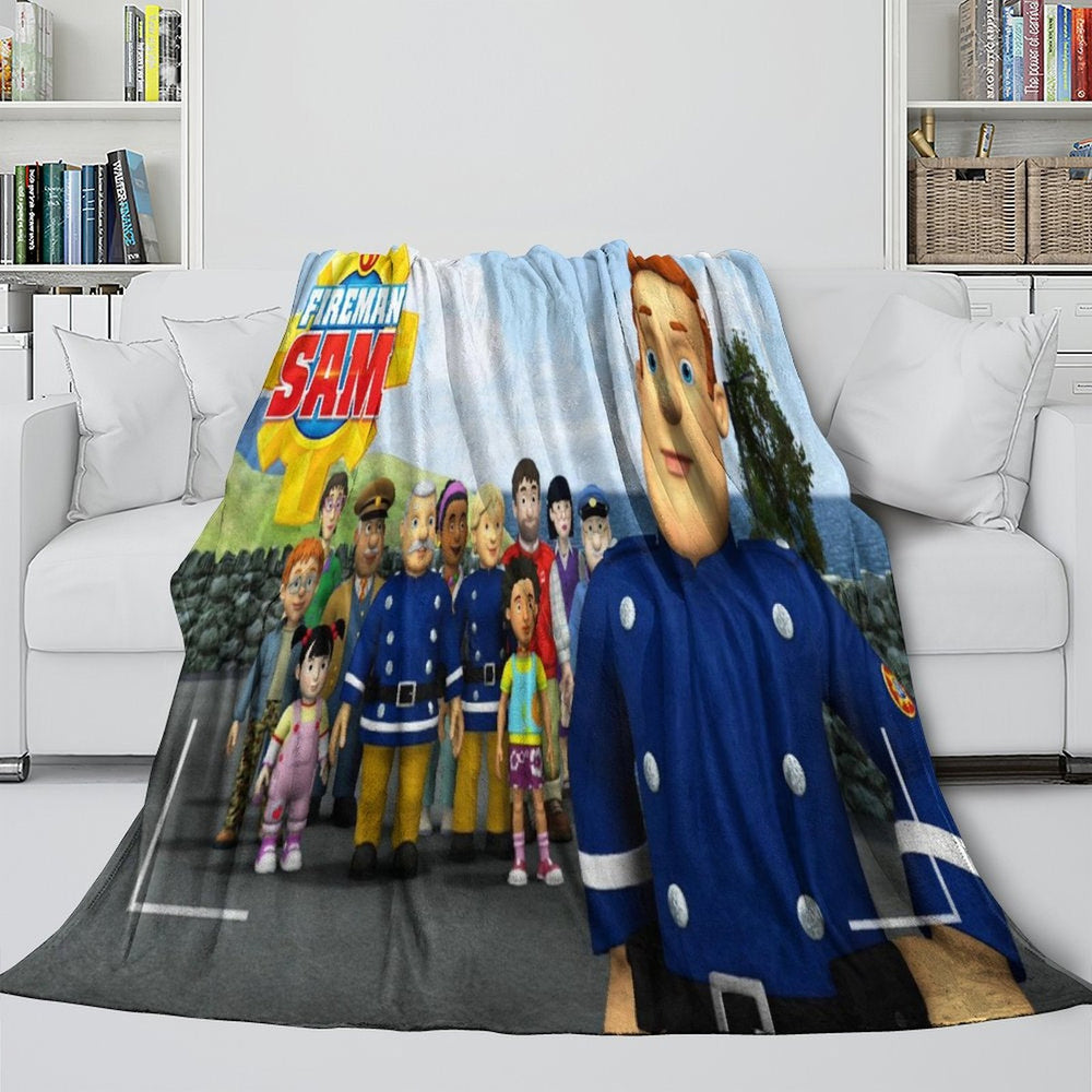 Fireman Sam Blanket Flannel Fleece Throw Room Decoration (Online Order Only)