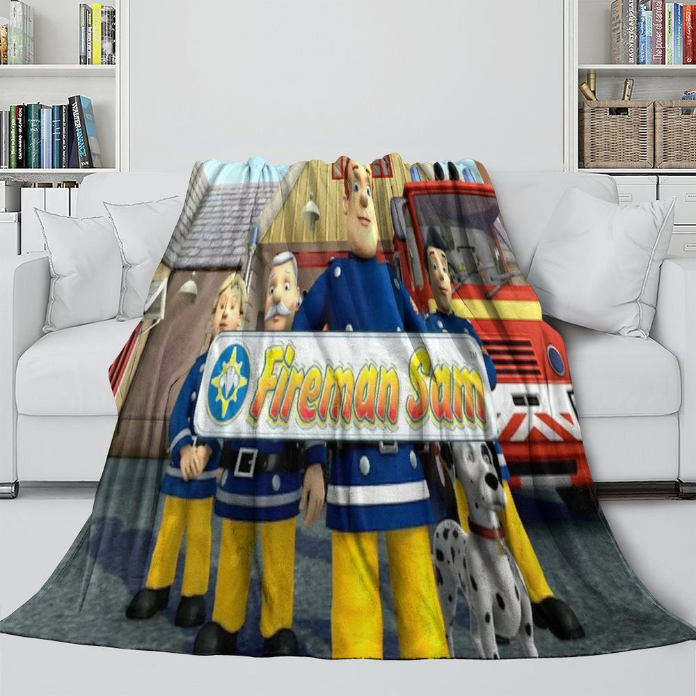 Fireman Sam Blanket Flannel Fleece Throw Room Decoration (Online Order Only)