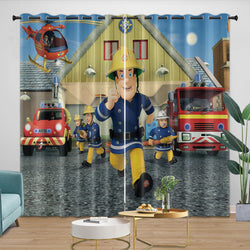 Fireman Sam Curtains Blackout Window Drapes (Online Order Only)
