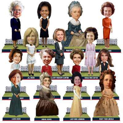 First Lady White House Base Bobbleheads (Presale) (ONLINE ORDER ONLY)