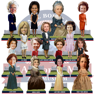 First Lady White House Base Bobbleheads (Presale) (ONLINE ORDER ONLY)