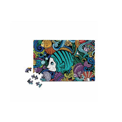 Fish Doodle 150 Piece Mini Jigsaw Puzzle Micro Puzzles (ONLINE ORDER ONLY)