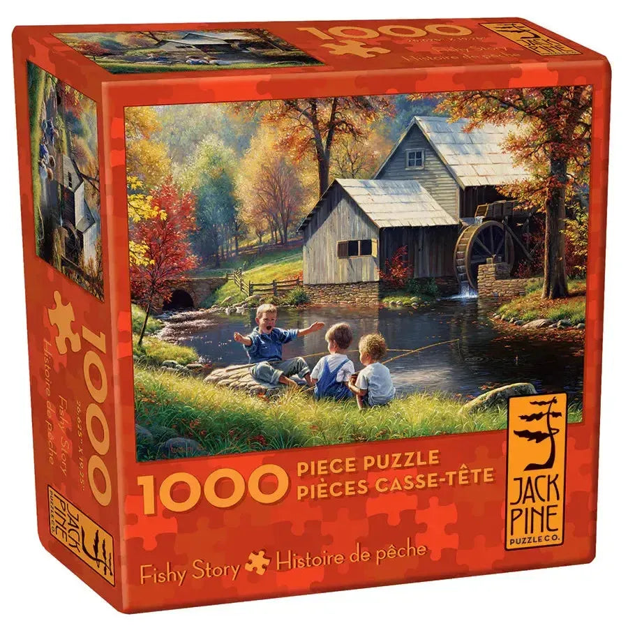 Fish Story 1000 Piece Jigsaw Puzzle Jack Pine (ONLINE ORDER ONLY)
