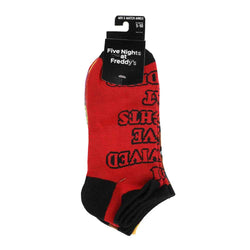 Five Nights at Freddy's Fazbear Band 5 Pair Ankle Socks (Online Order Only)