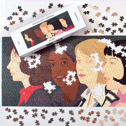 Five Women by Alex Katz 1000 Piece Panoramic Jigsaw Puzzle Galison