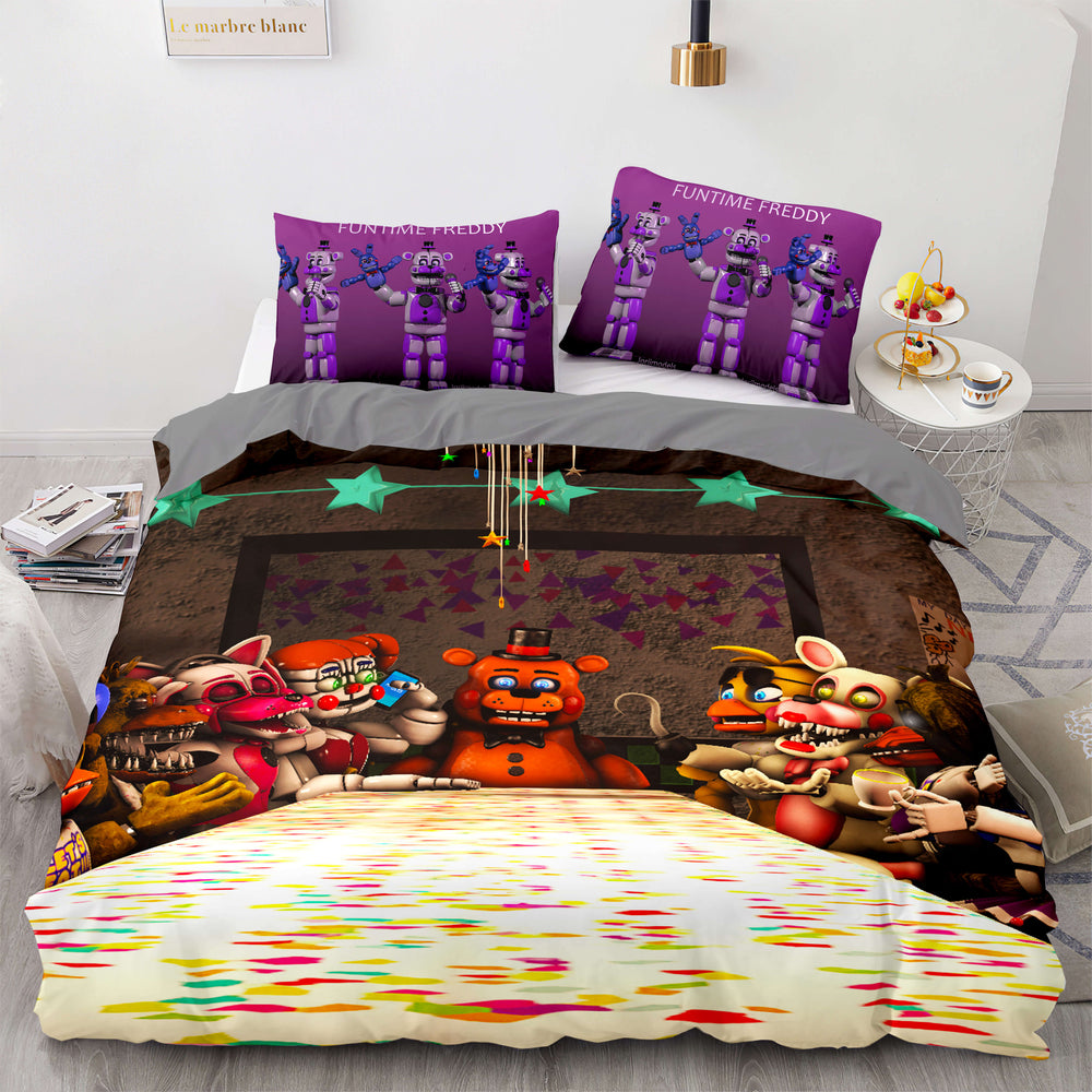 Game Five Nights at Freddy's Bedding Sets Pattern Quilt Covers (Online Order Only)