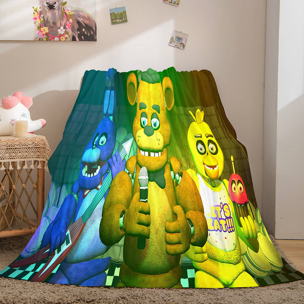 Five Nights at Freddy's Flannel Caroset Throw Cosplay Blanket (Online Order Only)
