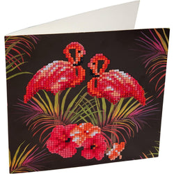 Flamingos Crystal Art Card Kit Craft Buddy (ONLINE ORDER ONLY)