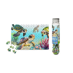 Flippin Awesome Sea Turtles 150 Piece Mini Jigsaw Puzzle Micro Puzzles (ONLINE ORDER ONLY)
