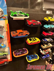 Floating Shelf for Hot Wheels or 1:64 Vehicles | Space-saving wall mount for Matchbox or Hot Wheels Display | Command strip included (ONLINE ORDER ONLY)