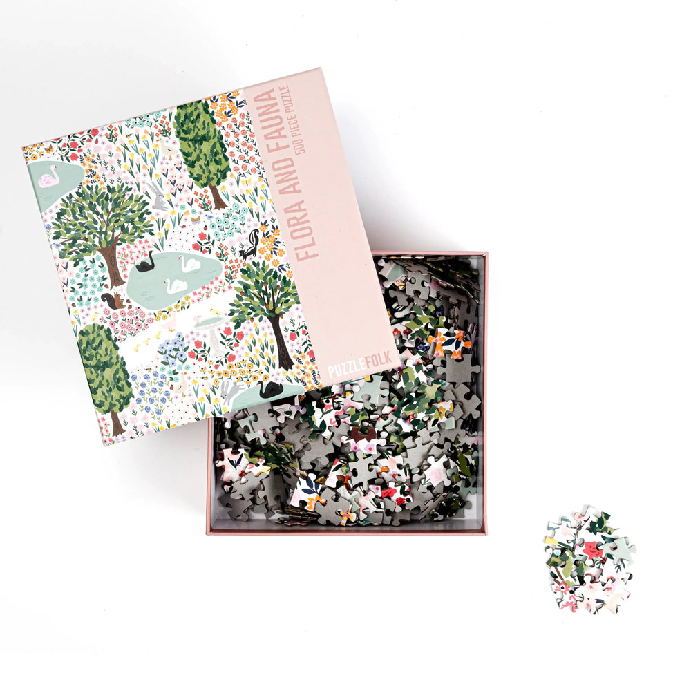 Flora & Fauna 500 Piece Jigsaw Puzzle PuzzleFolk (ONLINE ORDER ONLY)