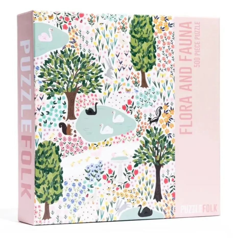 Flora & Fauna 500 Piece Jigsaw Puzzle PuzzleFolk (ONLINE ORDER ONLY)