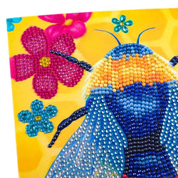 Floral Bumble Bee Crystal Art Card Kit Craft Buddy (ONLINE ORDER ONLY)