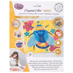 Floral Bumble Bee Crystal Art Card Kit Craft Buddy (ONLINE ORDER ONLY)