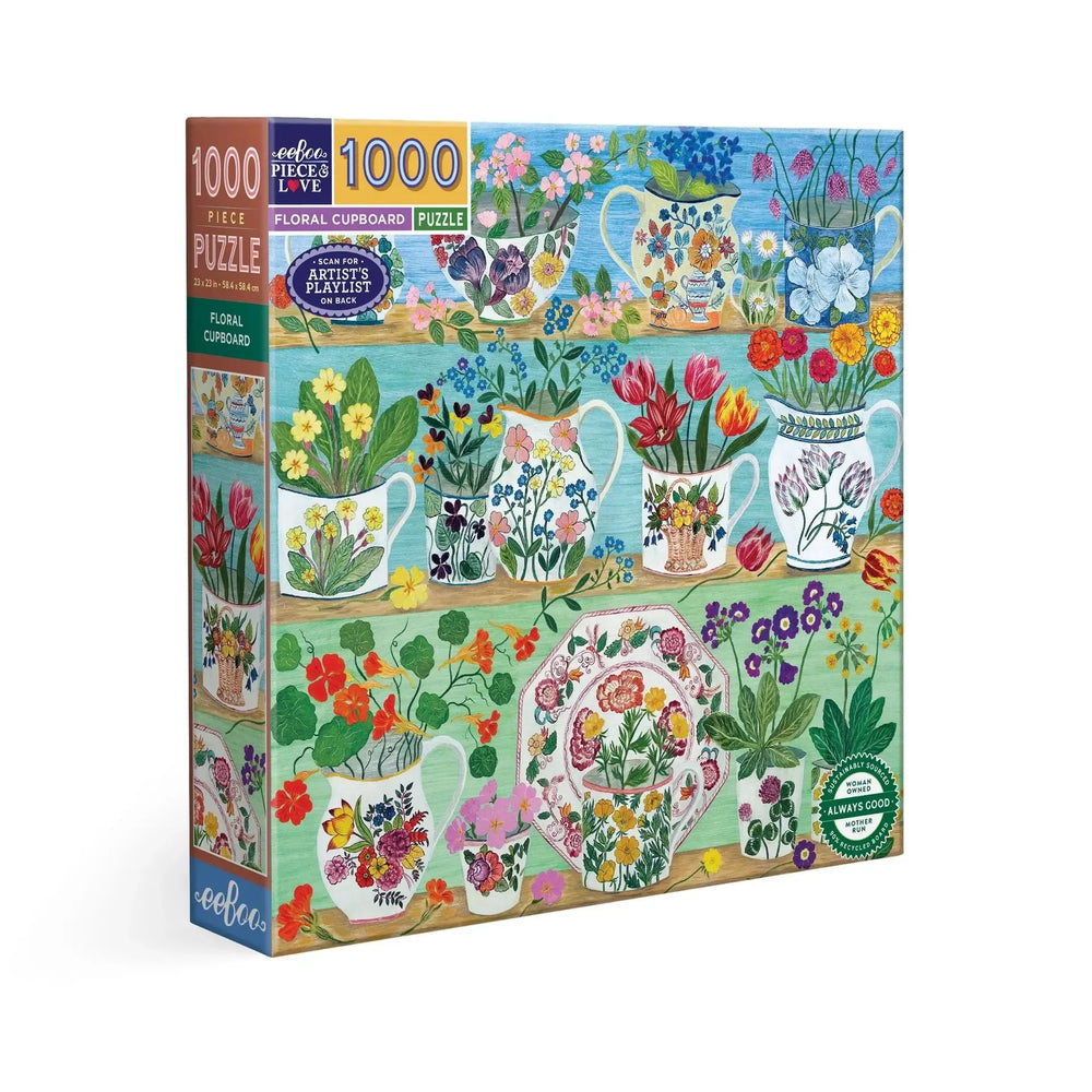 Floral Cupboard 1000 Piece Jigsaw Puzzle eeBoo (ONLINE ORDER ONLY)