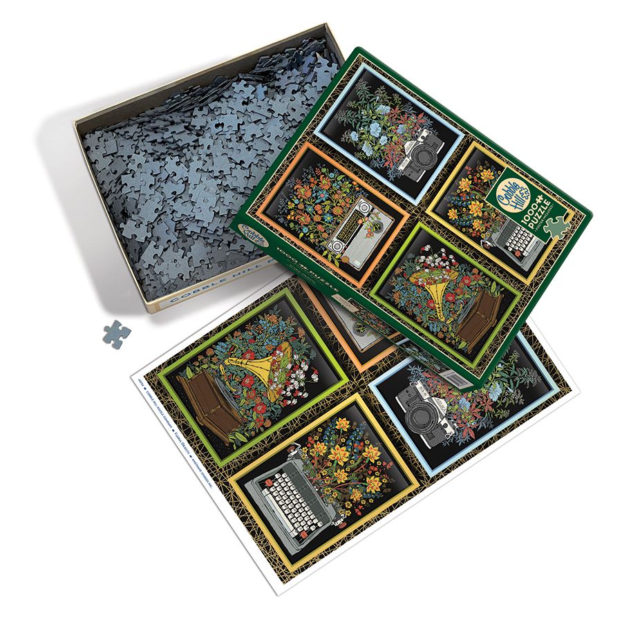 Floral Objects 1000 Piece Jigsaw Puzzle Cobble Hill (ONLINE ORDER ONLY)