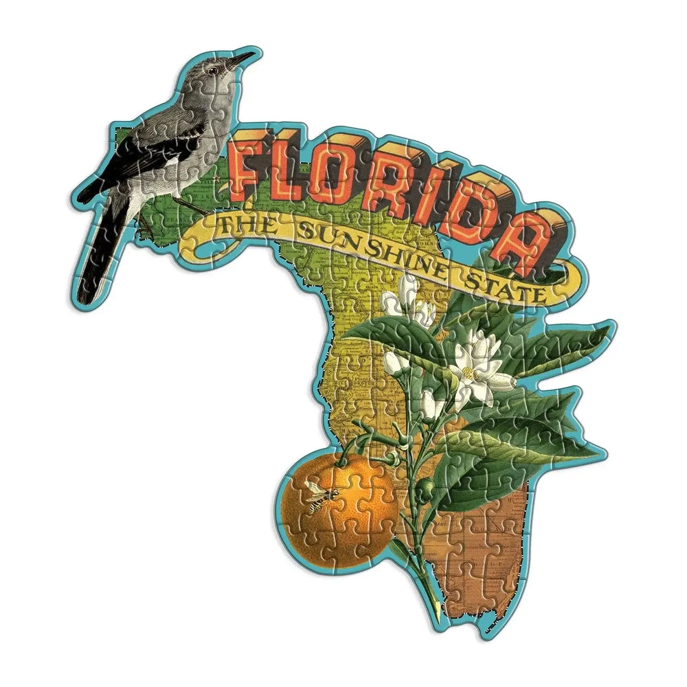 Florida 100 Piece Mini Shaped Jigsaw Puzzle Galison (ONLINE ORDER ONLY)