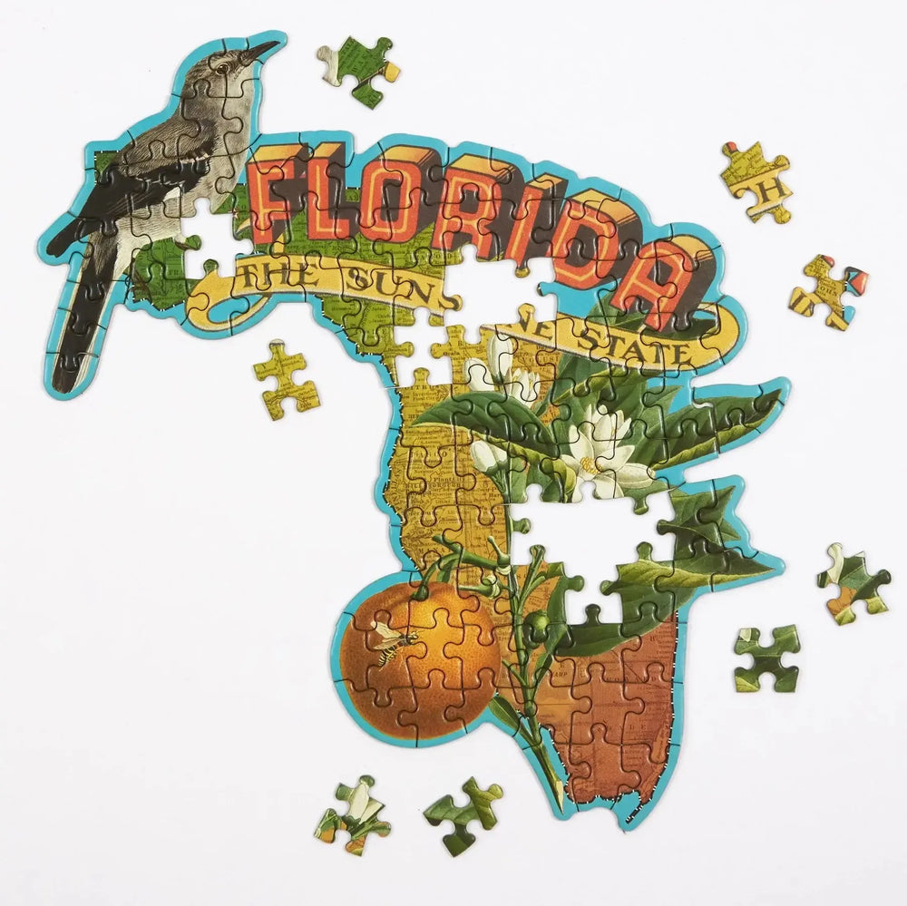 Florida 100 Piece Mini Shaped Jigsaw Puzzle Galison (ONLINE ORDER ONLY)