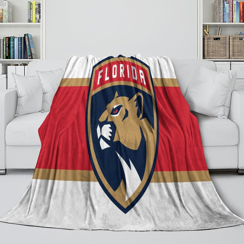 Florida Panthers Blanket Flannel Throw Kids Room Decoration (Online Order Only)