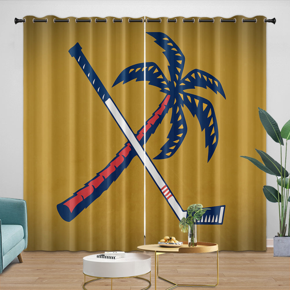 Florida Panthers Curtains Blackout Window Drapes Room Decoration (Online Order Only)
