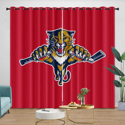 Florida Panthers Curtains Blackout Window Drapes Room Decoration (Online Order Only)