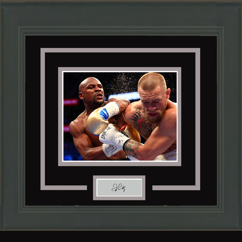Framed Floyd Mayweather Jr. Facsimile Laser Engraved Signature Auto 11x14 Boxing Photo (ONLINE ORDER ONLY)