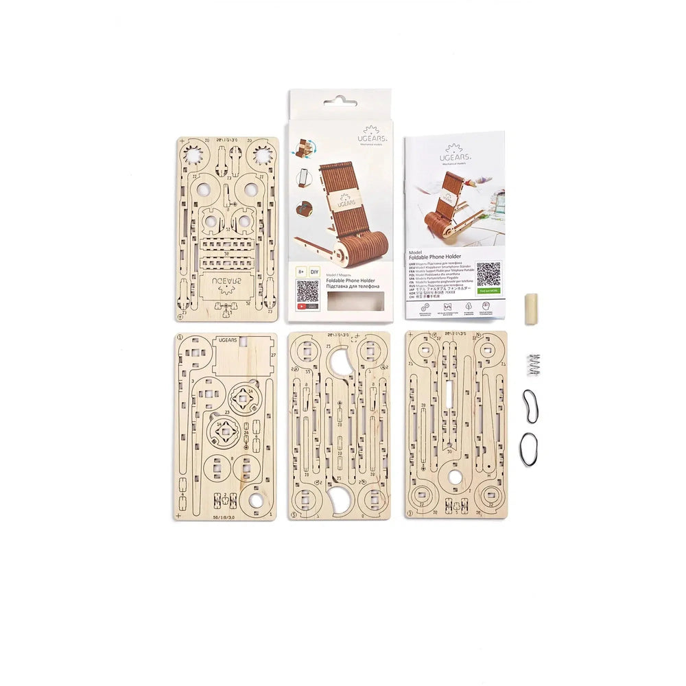 Foldable Phone Holder 3D Wood Model Kit UGEARS (ONLINE ORDER ONLY)