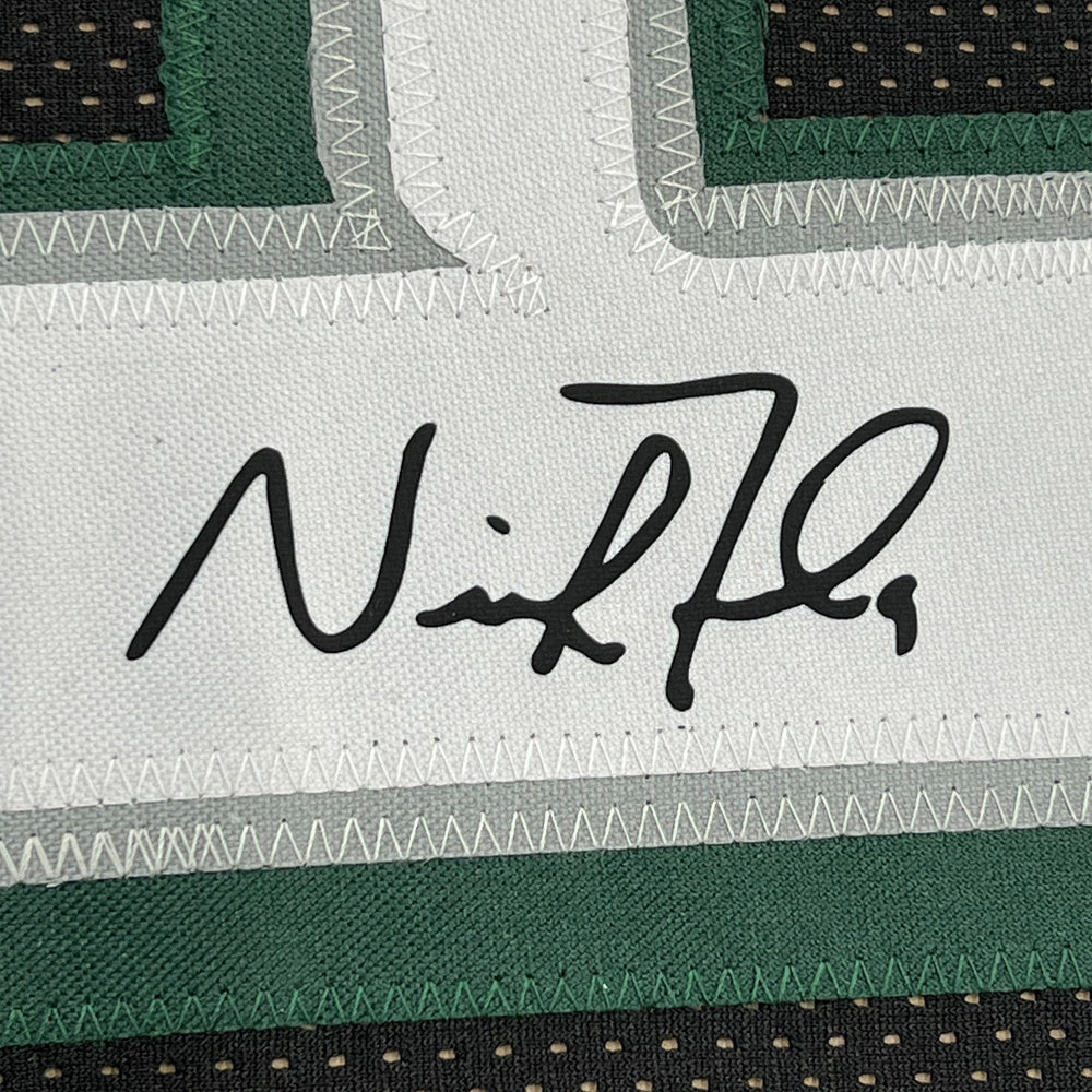 Framed Facsimile Autographed Nick Foles 35x39 Philadelphia Black Reprint Laser Auto Football Jersey (ONLINE ORDER ONLY)