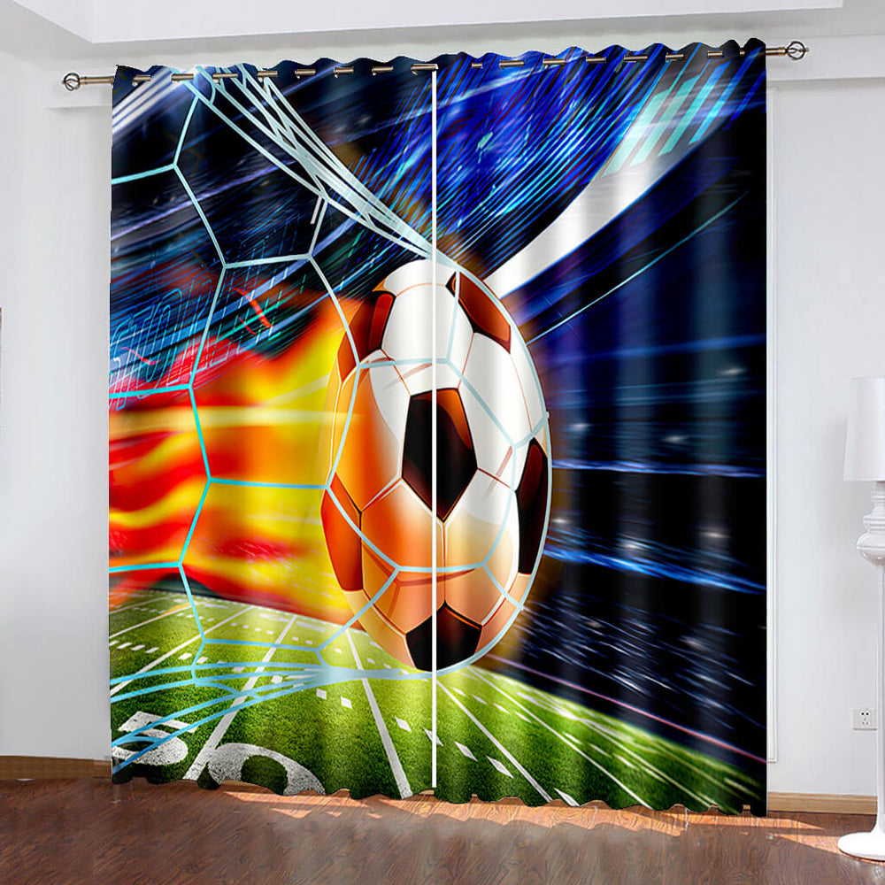 Football Curtains Blackout Window Drapes (Online Order Only)