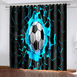 Football Curtains Blackout Window Drapes (Online Order Only)