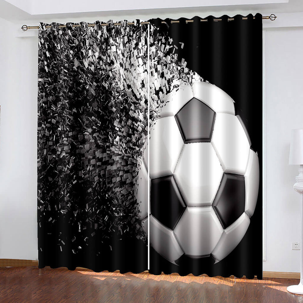 Football Curtains Blackout Window Drapes (Online Order Only)