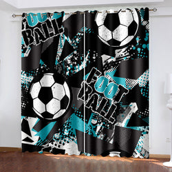 Football Curtains Blackout Window Drapes (Online Order Only)