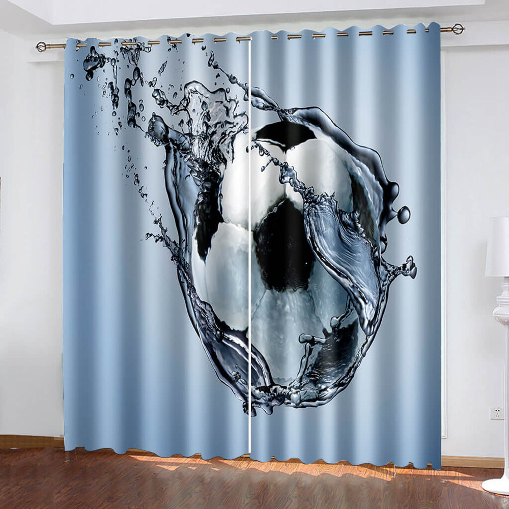 Football Curtains Blackout Window Drapes (Online Order Only)