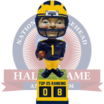 Michigan Wolverines Football Top 25 Ranking Tracker Bobblehead (Presale) (ONLINE ORDER ONLY)