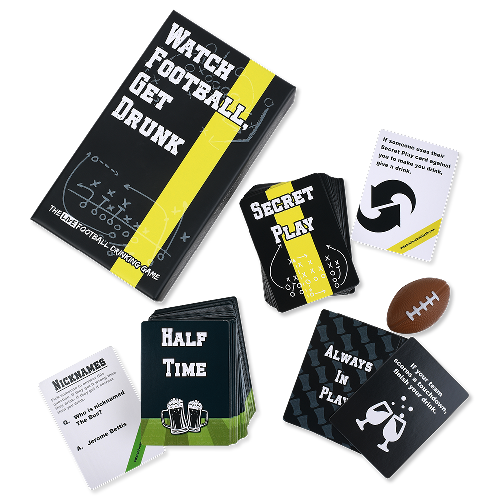 WATCH FOOTBALL, GET DRUNK - The Live Football Drinking Game (Online Order Only)