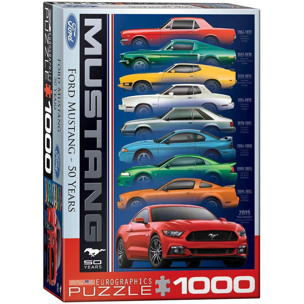 Ford Mustang 50 Years 1000 Piece Jigsaw Puzzle Eurographics