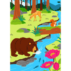 Forest Friends 99 Piece Mini Jigsaw Puzzle Puzzledly