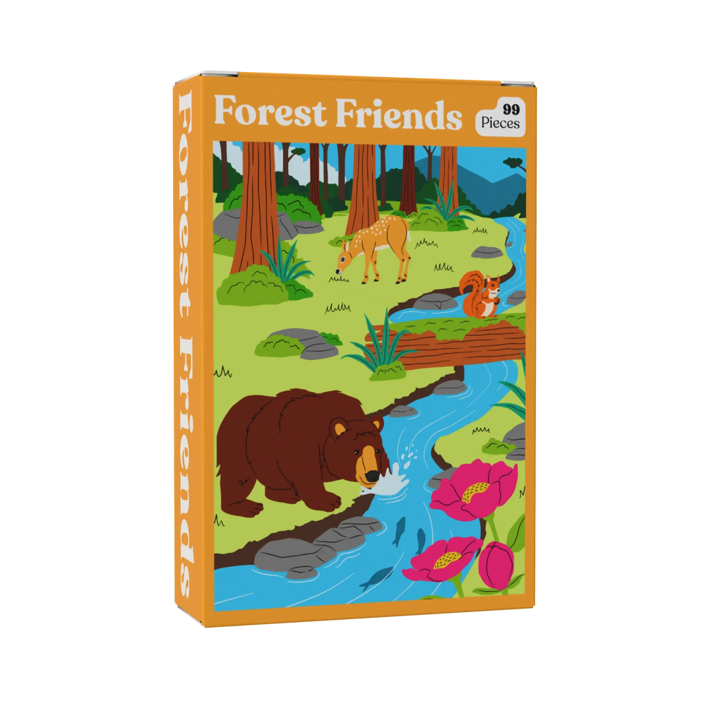 Forest Friends 99 Piece Mini Jigsaw Puzzle Puzzledly