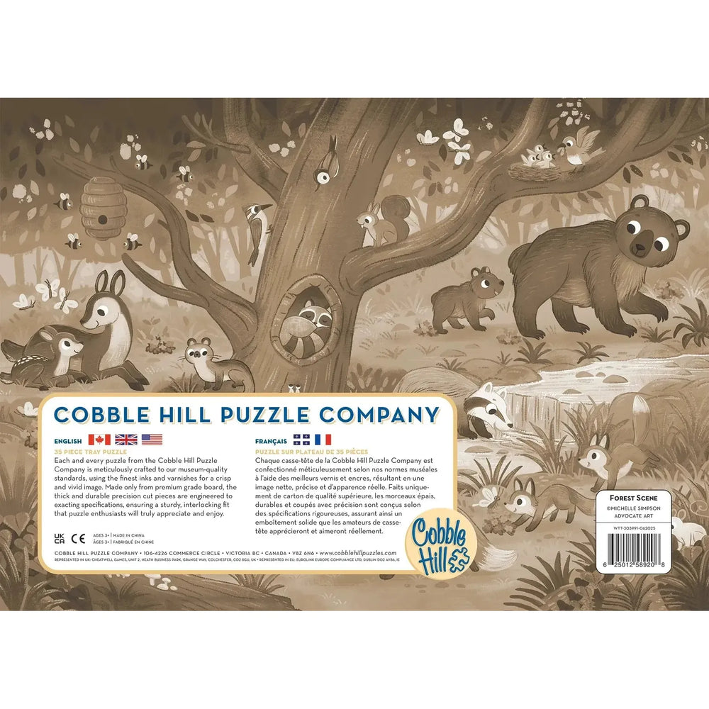 Forest Scene 35 Piece Tray Jigsaw Puzzle Cobble Hill (ONLINE ORDER ONLY)