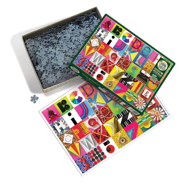 Found Alphabet 1000 Piece Jigsaw Puzzle Cobble Hill (ONLINE ORDER ONLY)