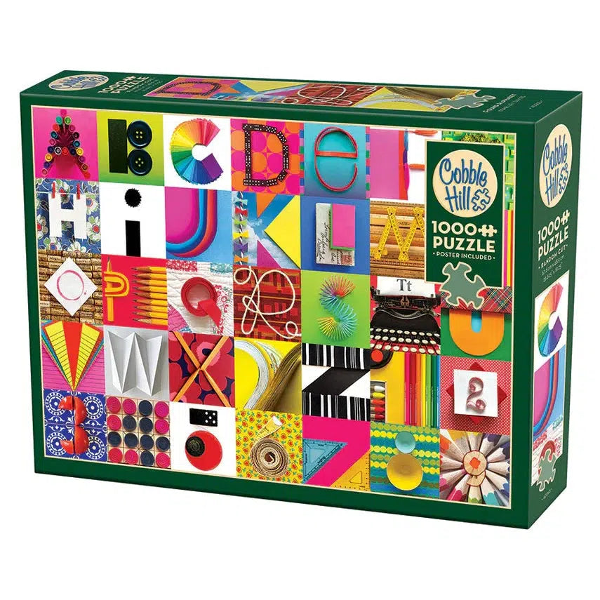 Found Alphabet 1000 Piece Jigsaw Puzzle Cobble Hill (ONLINE ORDER ONLY)