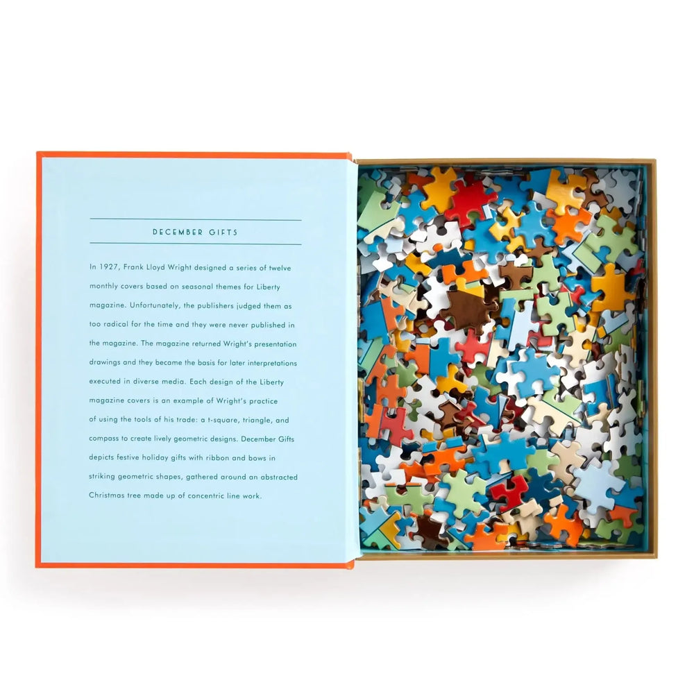 Frank Lloyd Wright December Gifts 500 Piece Jigsaw Puzzle Galison (ONLINE ORDER ONLY)
