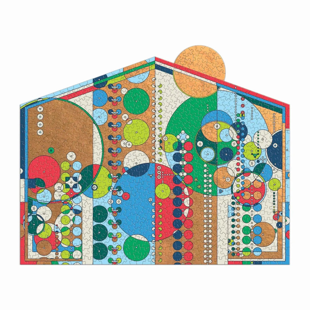 Frank Lloyd Wright Midway Mural 750 Piece Shaped Jigsaw Puzzle Galison (ONLINE ORDER ONLY)
