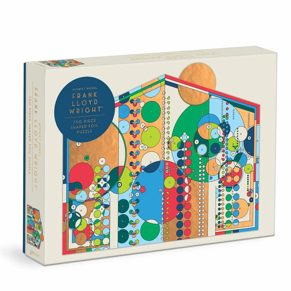 Frank Lloyd Wright Midway Mural 750 Piece Shaped Jigsaw Puzzle Galison (ONLINE ORDER ONLY)