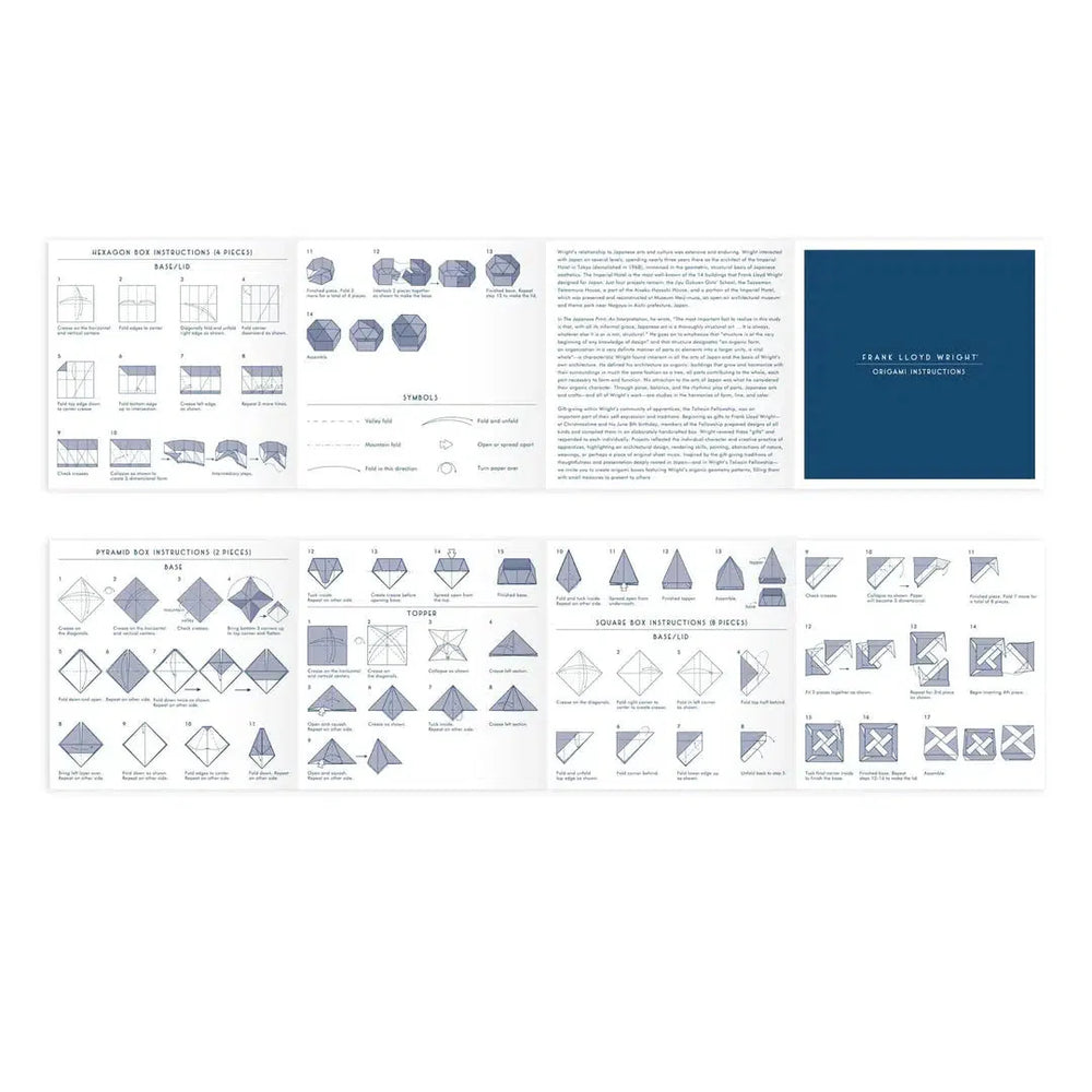 Frank Lloyd Wright Origami Kit Galison (ONLINE ORDER ONLY)