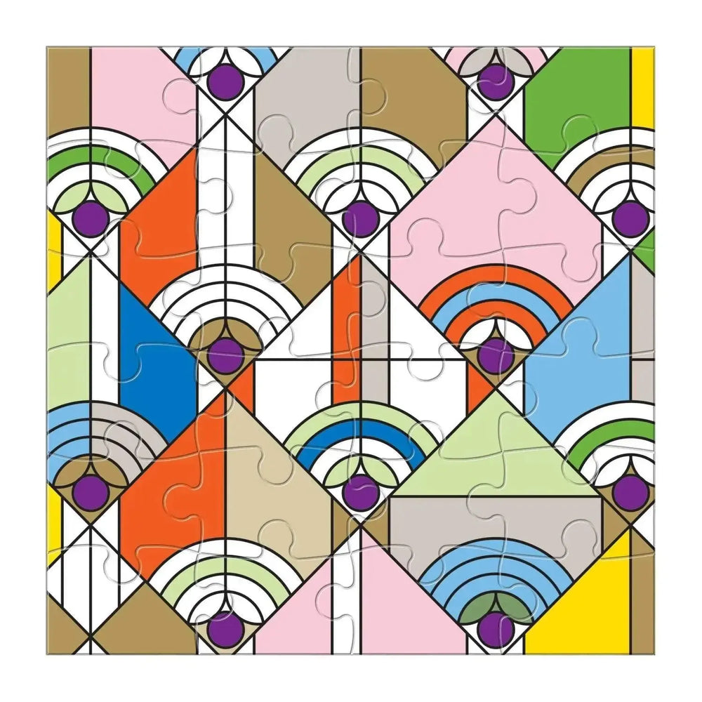 Frank Lloyd Wright Set of 6 25 Piece Wood Jigsaw Puzzle Galison (ONLINE ORDER ONLY)