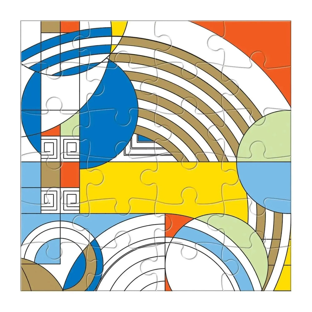 Frank Lloyd Wright Set of 6 25 Piece Wood Jigsaw Puzzle Galison (ONLINE ORDER ONLY)