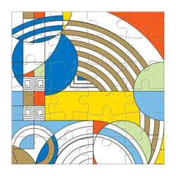 Frank Lloyd Wright Set of 6 25 Piece Wood Jigsaw Puzzle Galison (ONLINE ORDER ONLY)