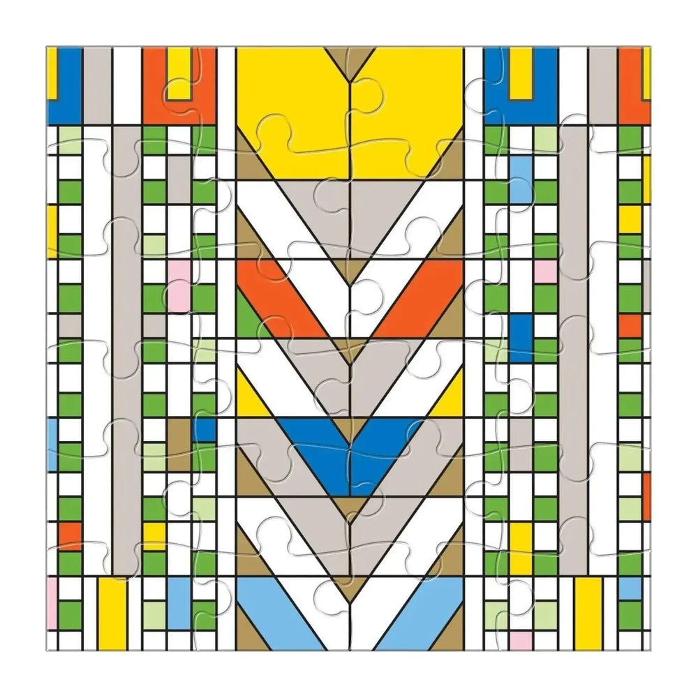 Frank Lloyd Wright Set of 6 25 Piece Wood Jigsaw Puzzle Galison (ONLINE ORDER ONLY)